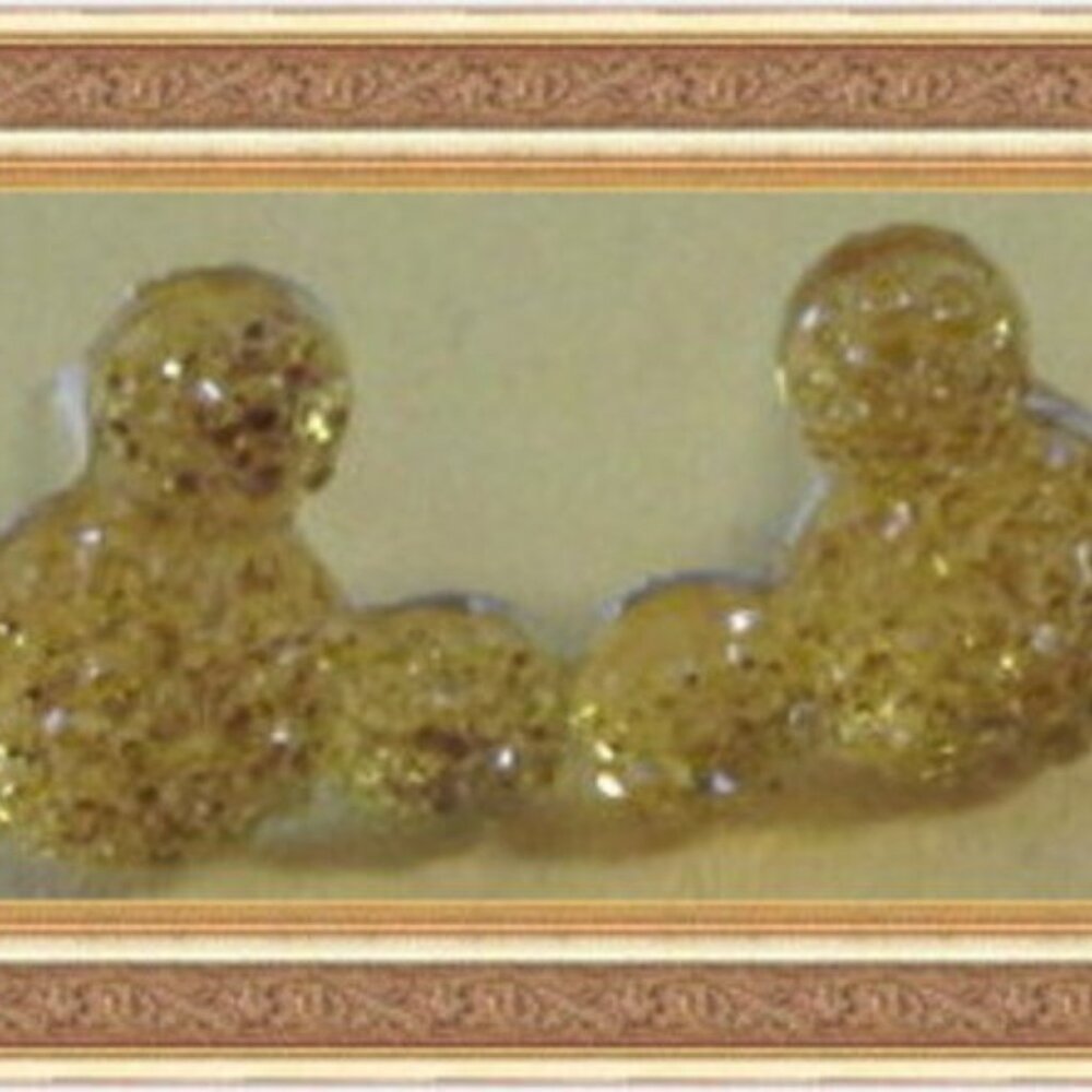 Sparkle Yellow Mickey Mouse Theme Stud Earrings